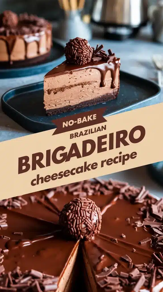 No-Bake Brazilian Brigadeiro Cheesecake