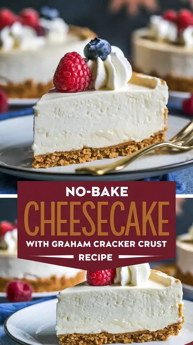 No-Bake Cheesecake with Graham Cracker Crust