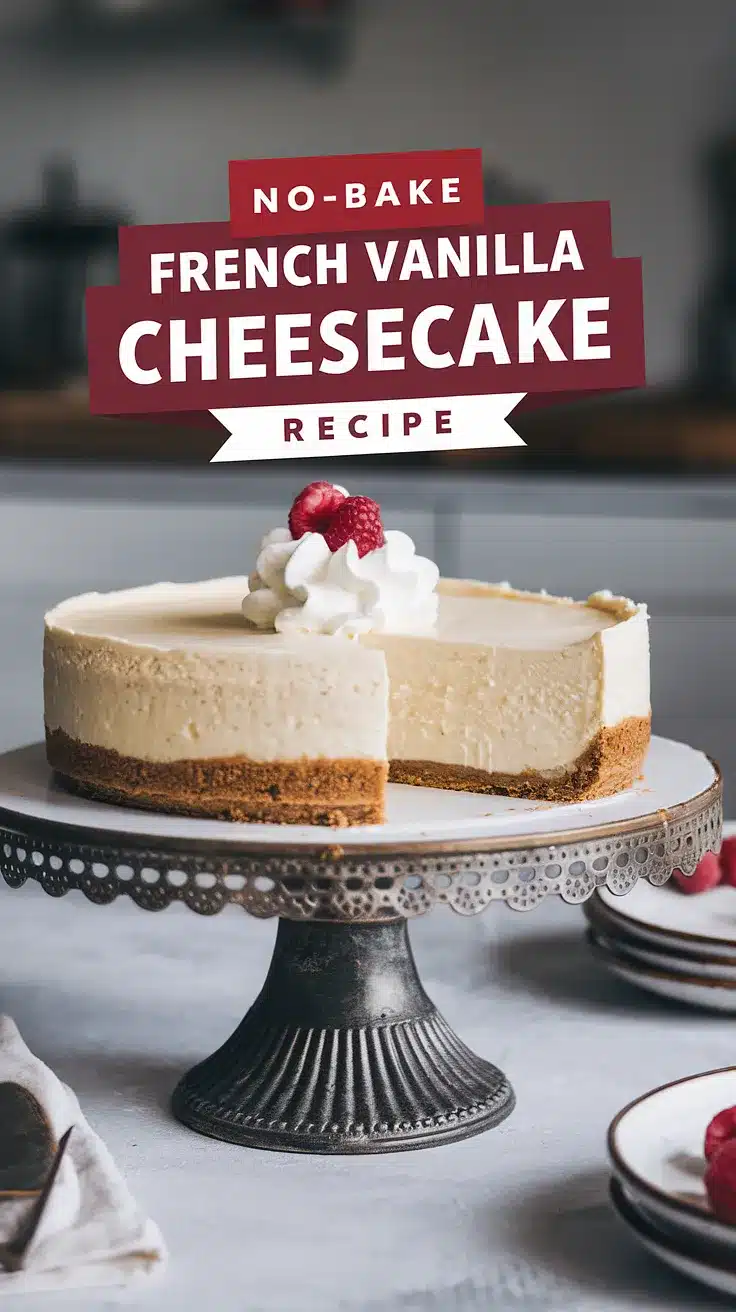 No-Bake French Vanilla Cheesecake
