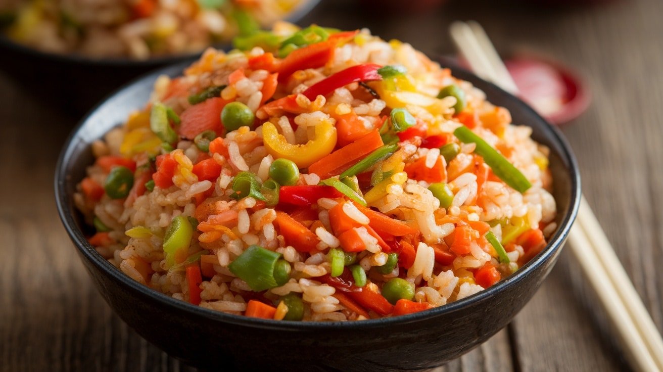 Colorful Veggie-Packed Fried Rice Recipe - Courtneys World