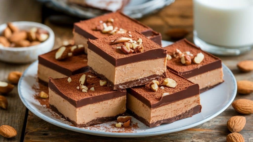 No-Bake Almond Butter Chocolate Squares