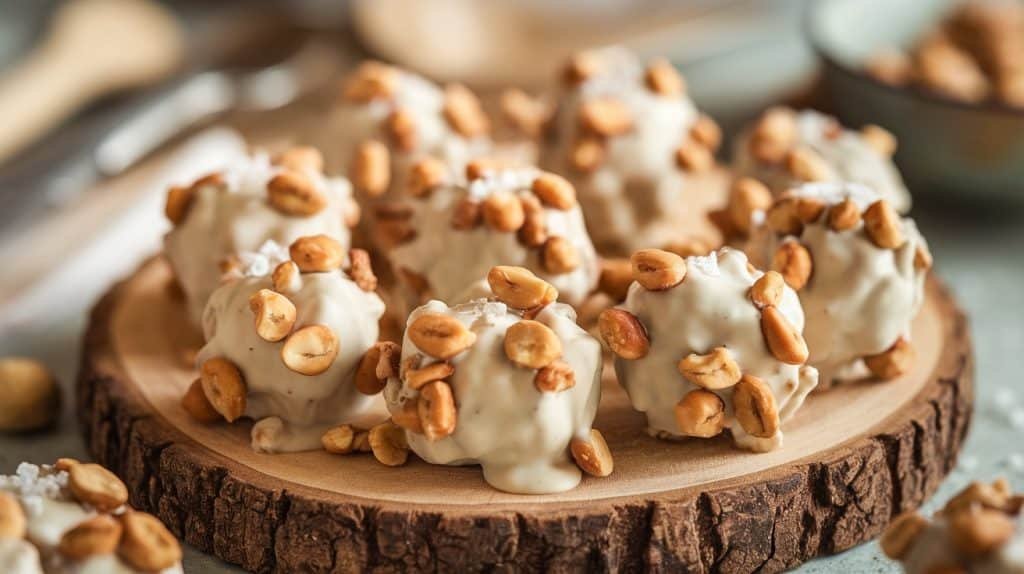 No-Bake White Chocolate Peanut Butter Clusters