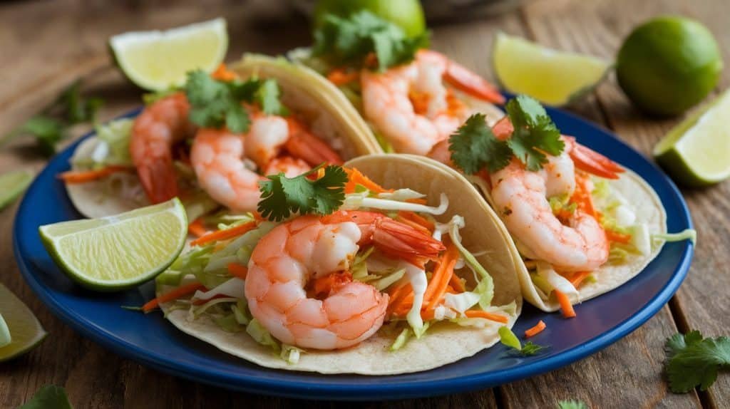 Shrimp Tacos with Slaw