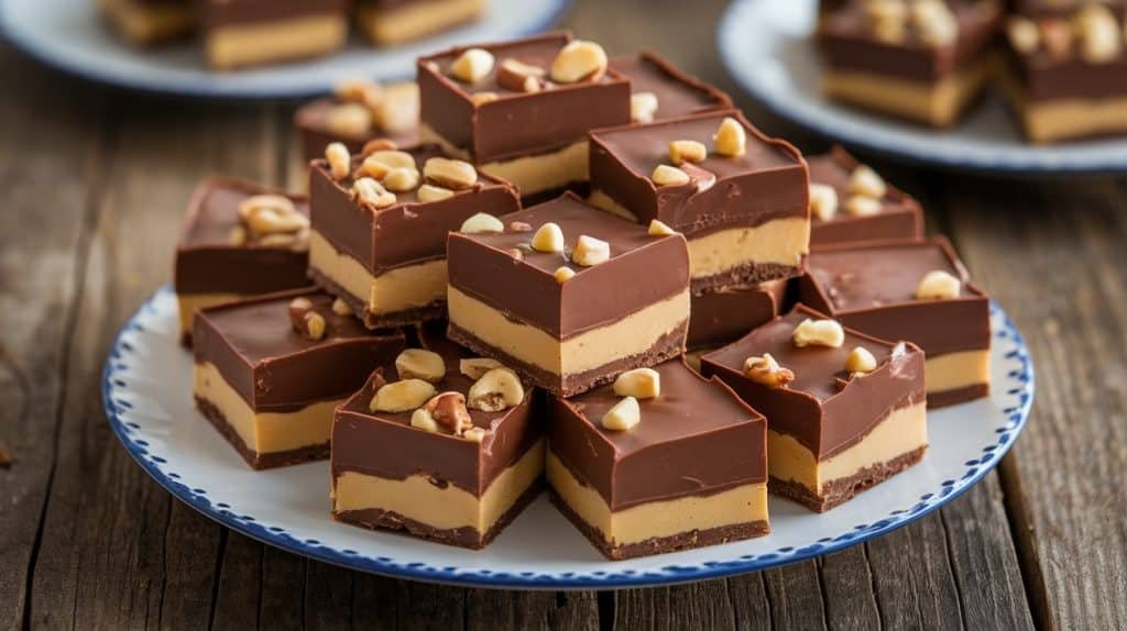 No-Bake Chocolate Peanut Butter Fudge