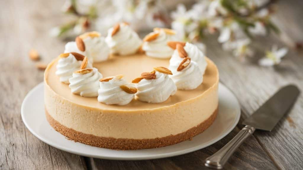 No-Bake Almond Cheesecake