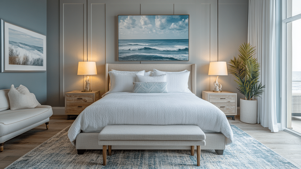 coastal cottage bedroom
