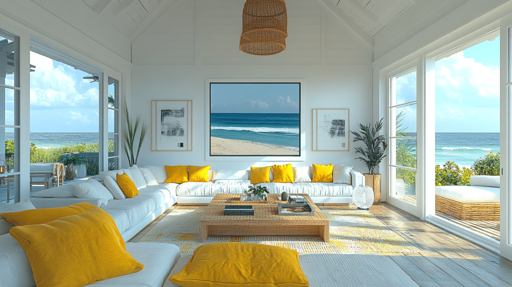 coastal cottage living room