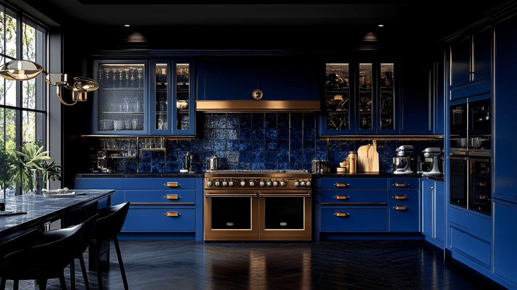 dark and moody kitchen