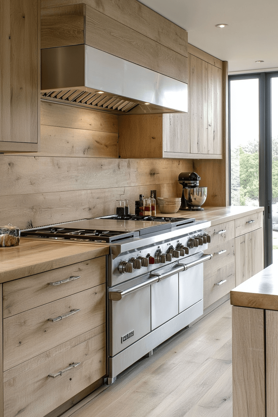wooden kitchen cabinets