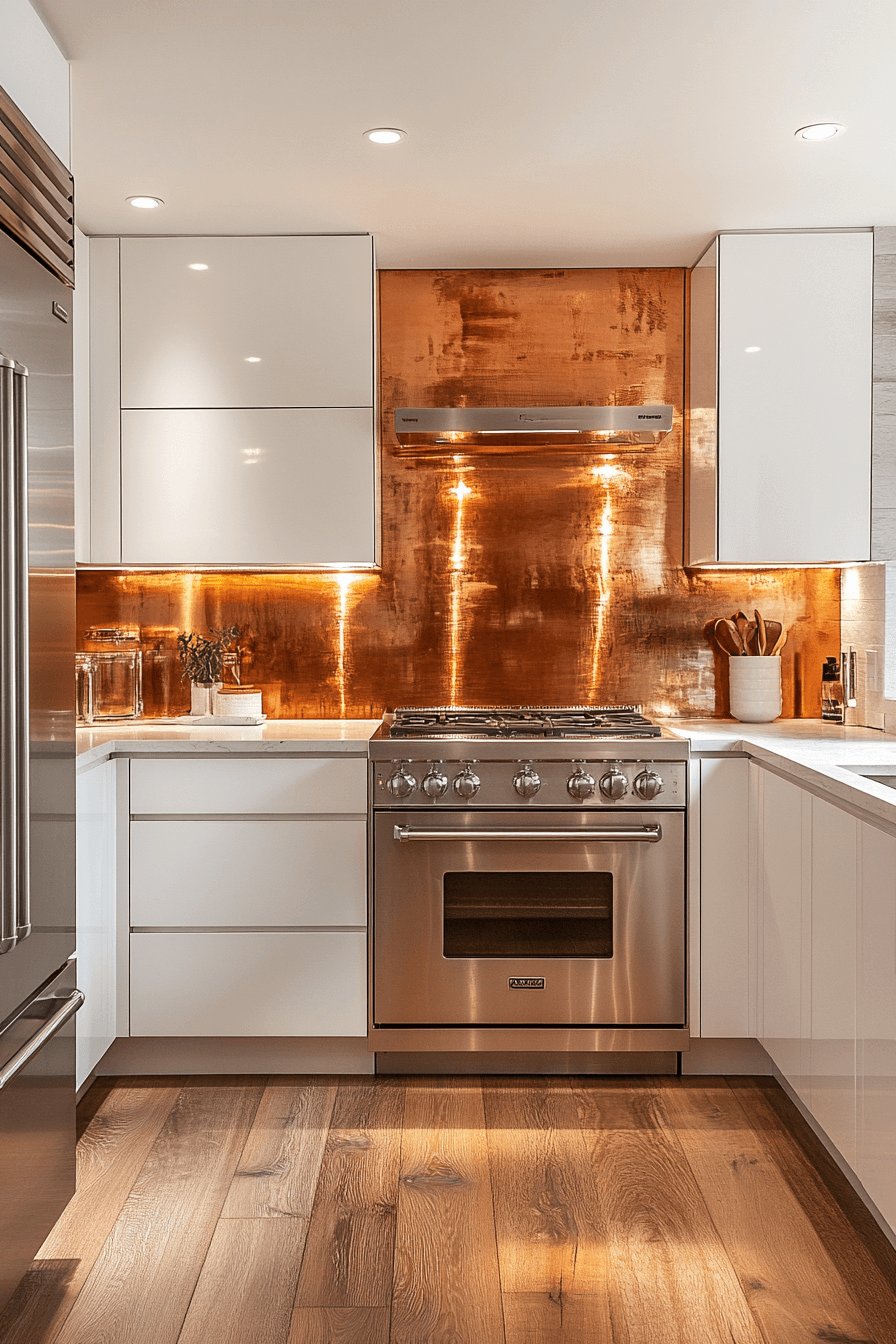 kitchen backsplash with white cabinets
