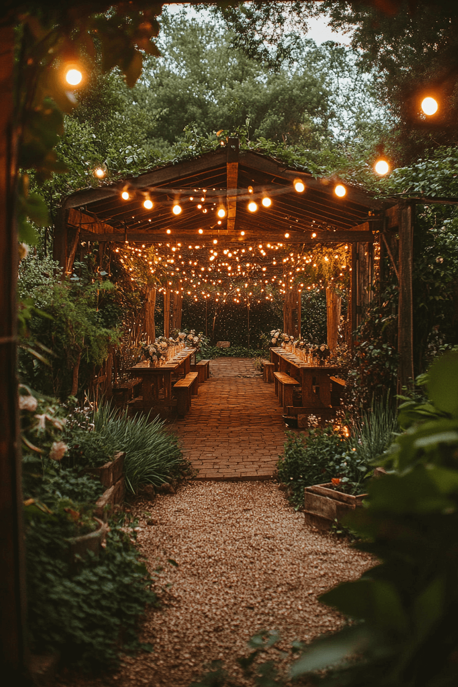 whimsical garden wedding