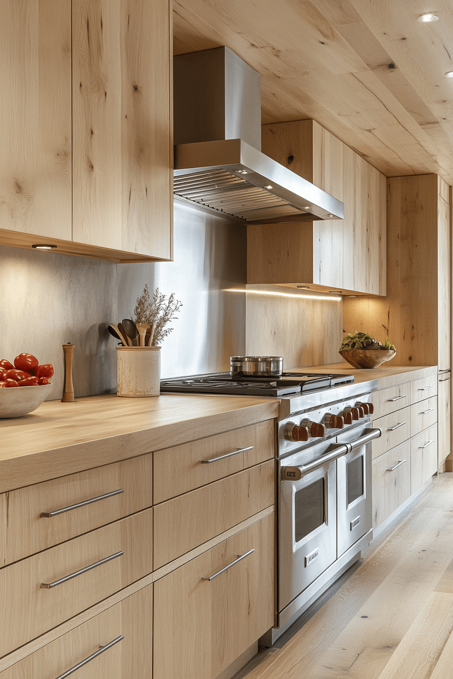 light wood kitchen cabinets