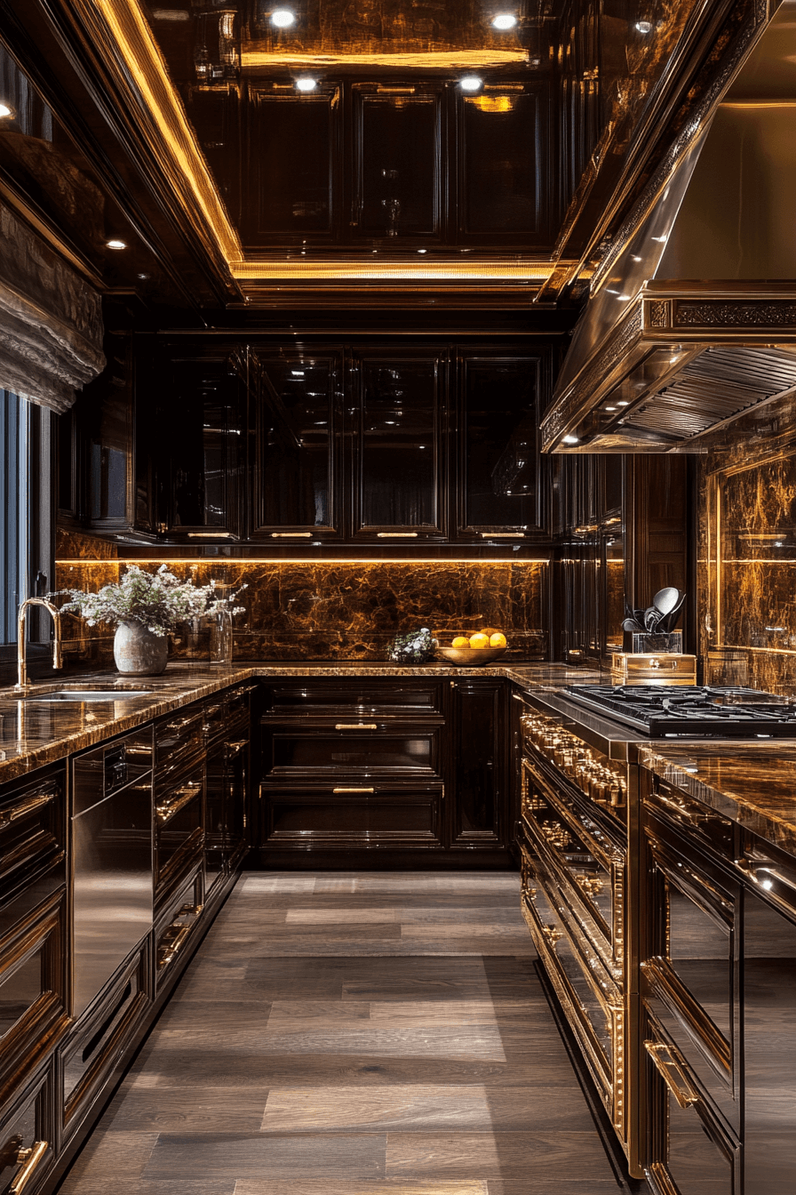 wooden kitchen cabinets