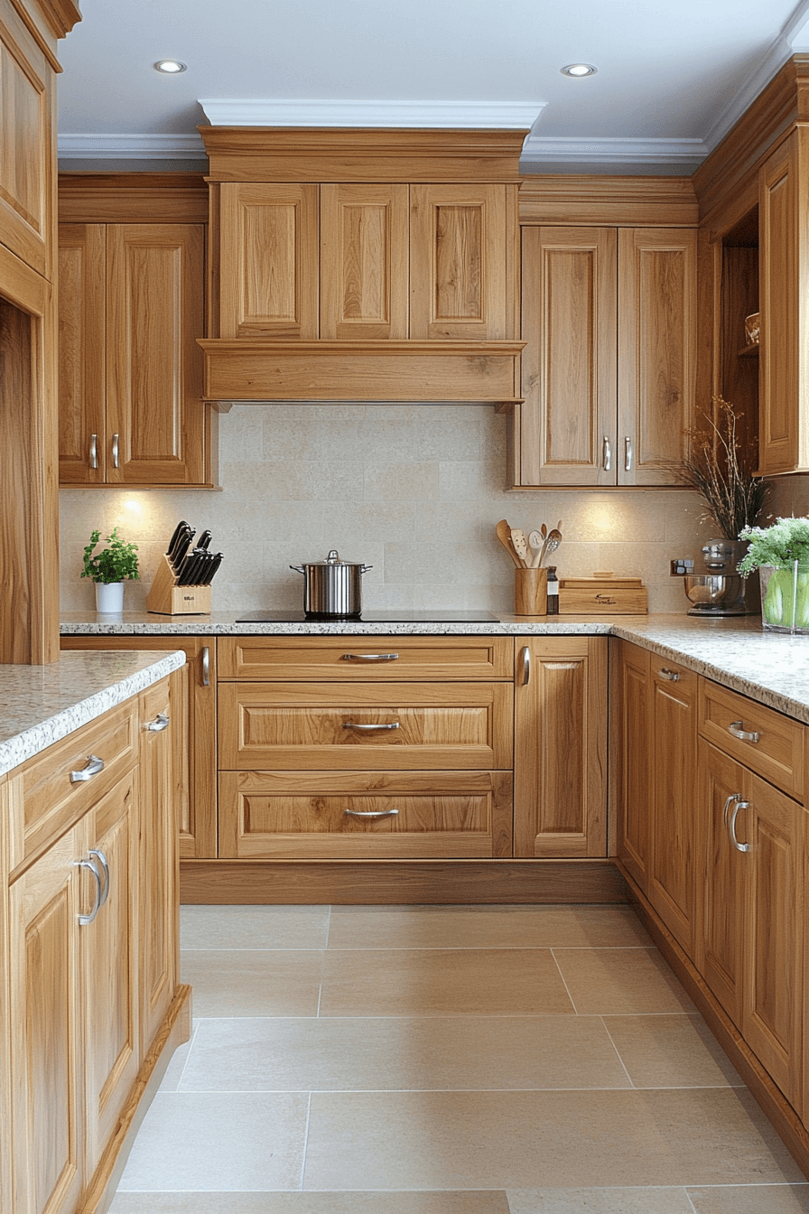 light wood kitchen cabinets
