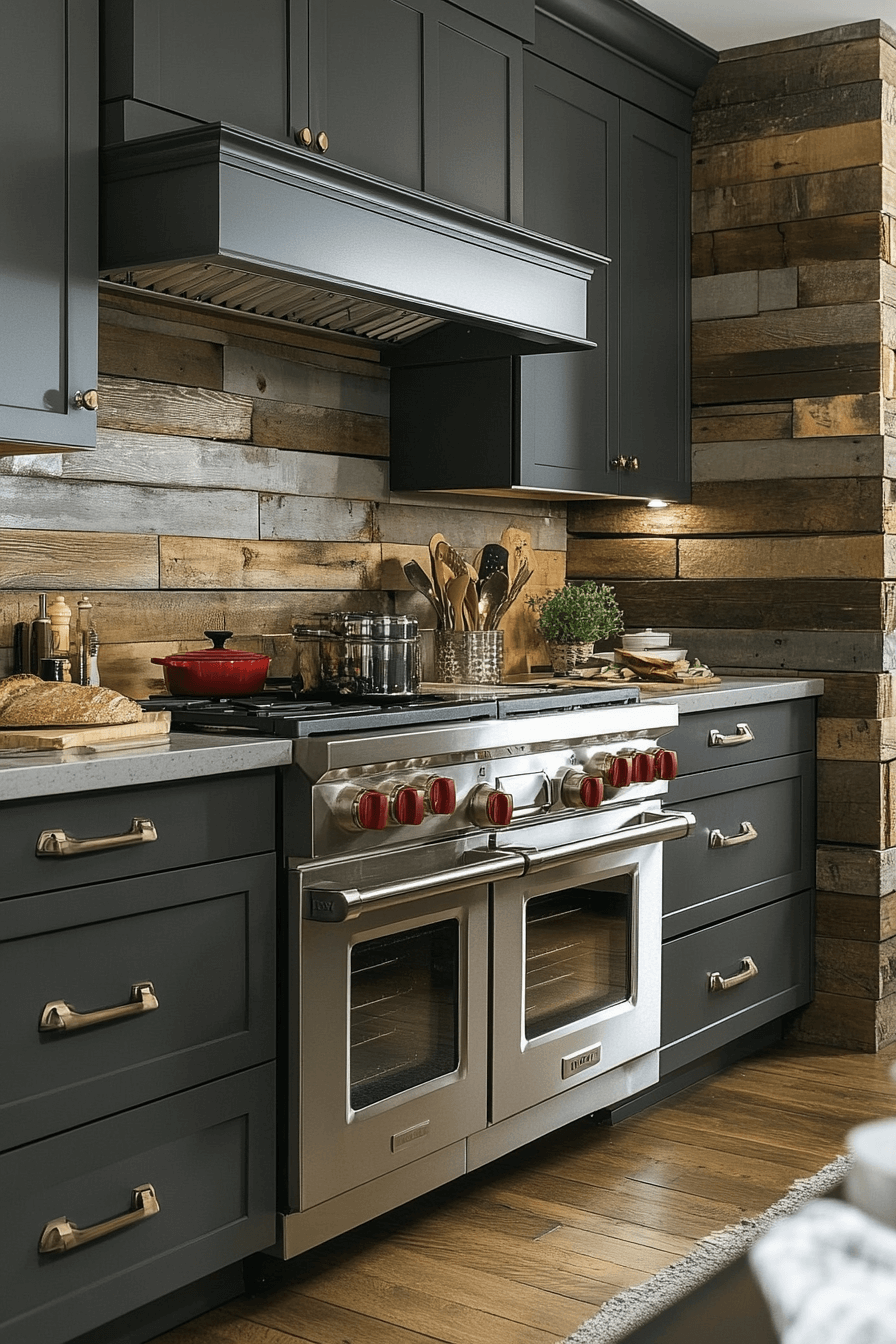 gray kitchen cabinets