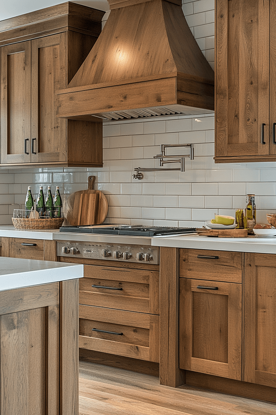 wooden kitchen cabinets