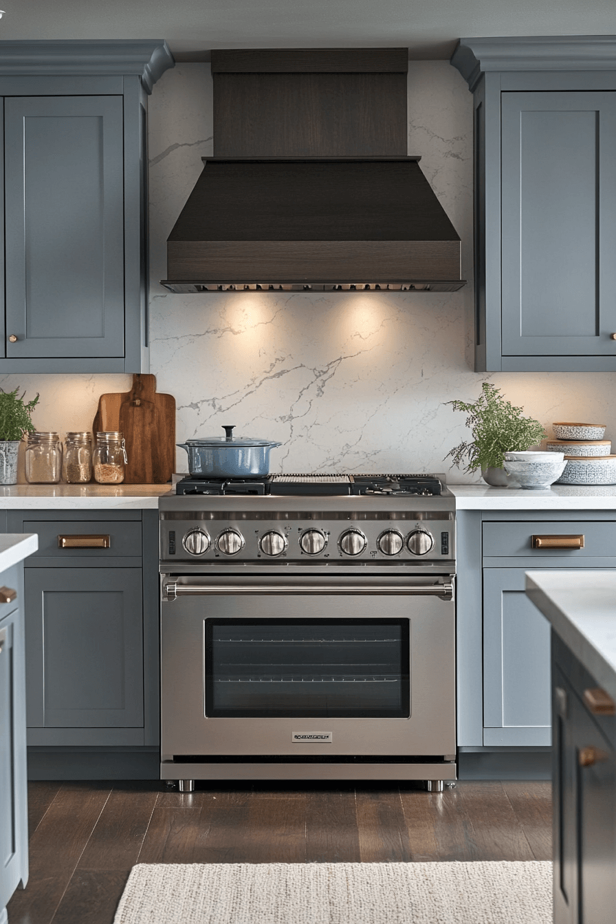 gray kitchen cabinets