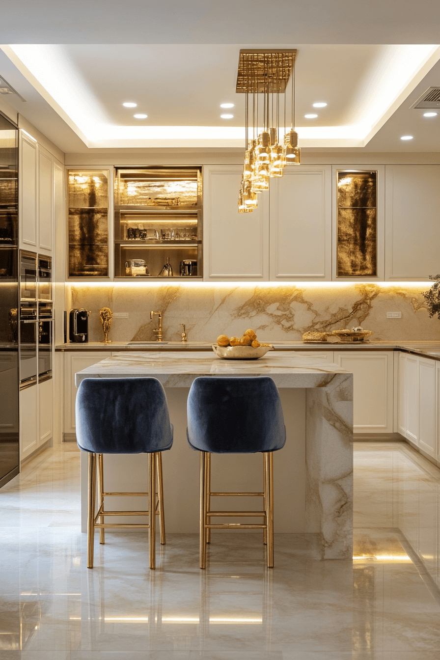 cream kitchen cabinets