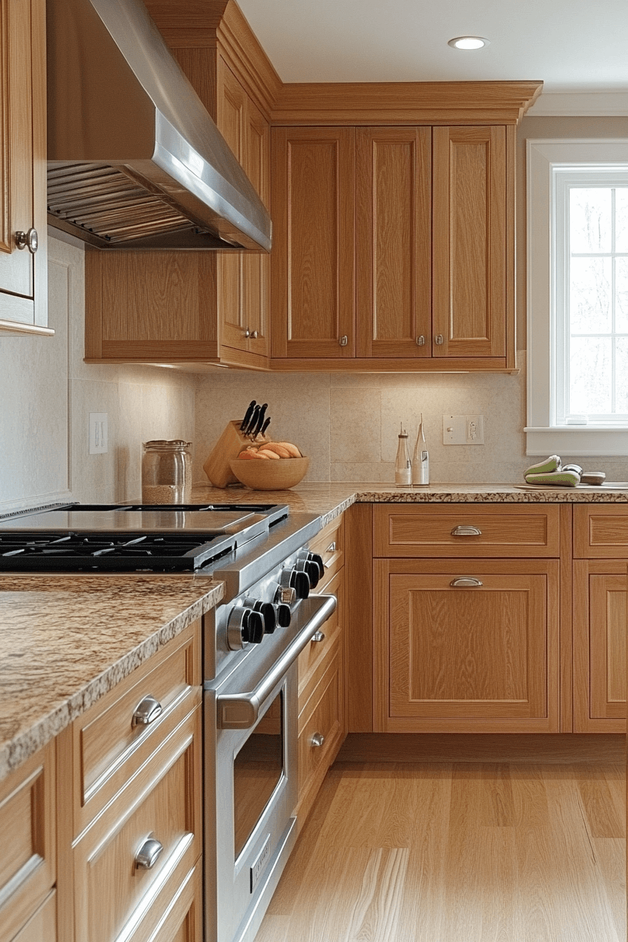 wooden kitchen cabinets