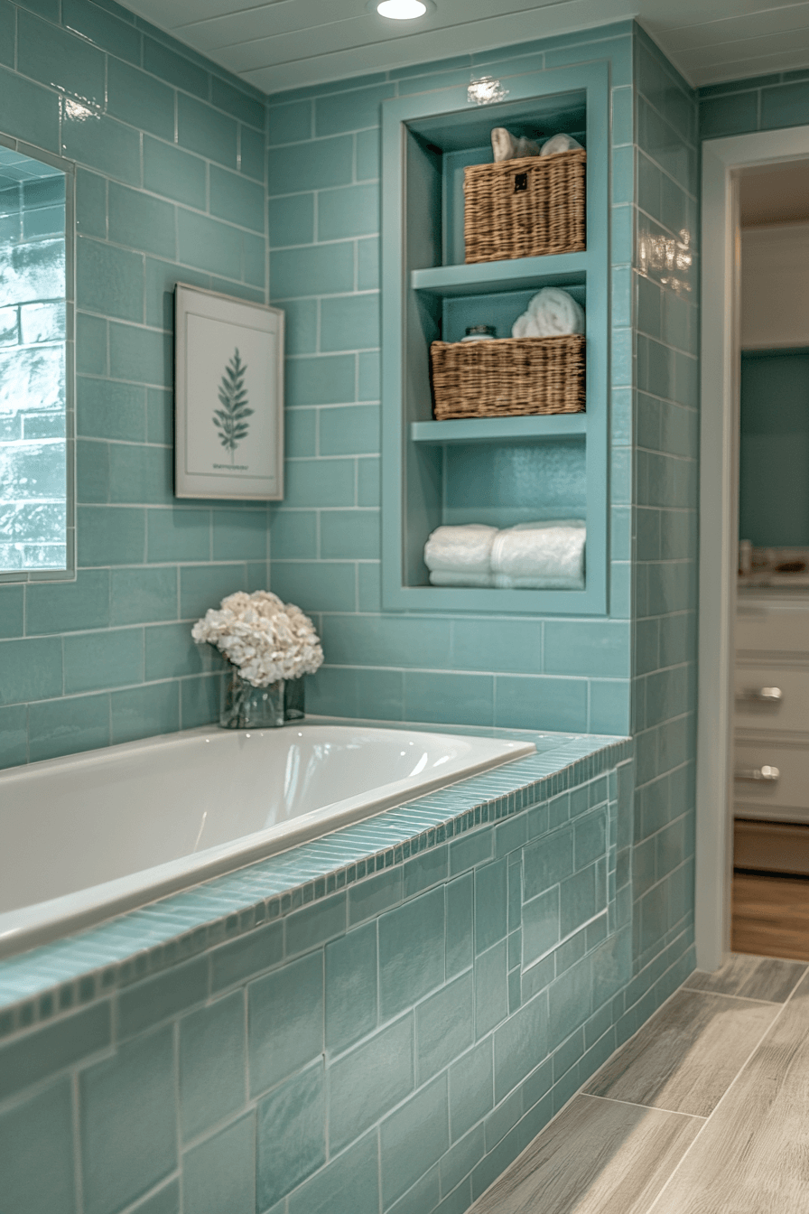 coastal bathroom shower ideas