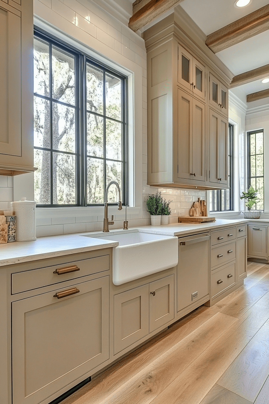 light taupe kitchen cabinets
