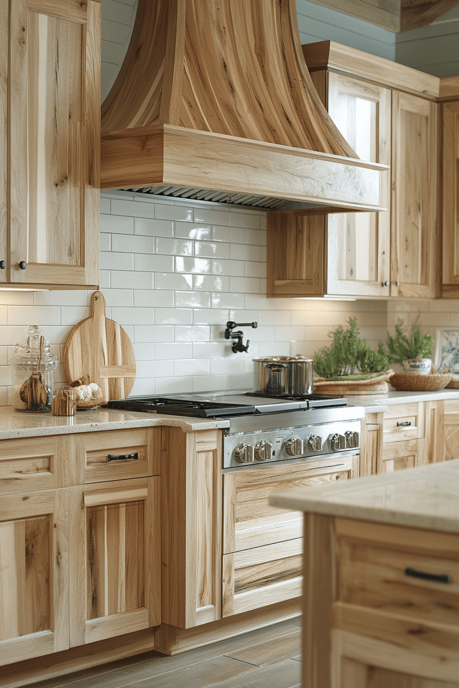 light wood kitchen cabinets