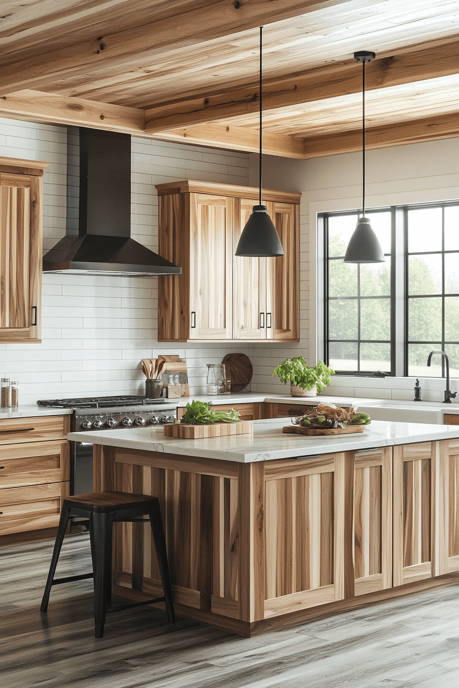 wooden kitchen cabinets