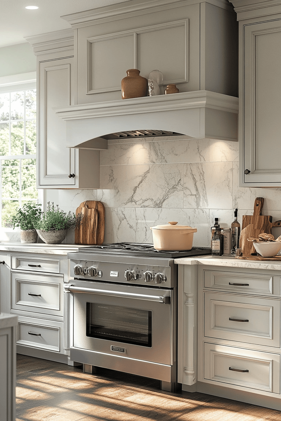 light gray kitchen cabinets