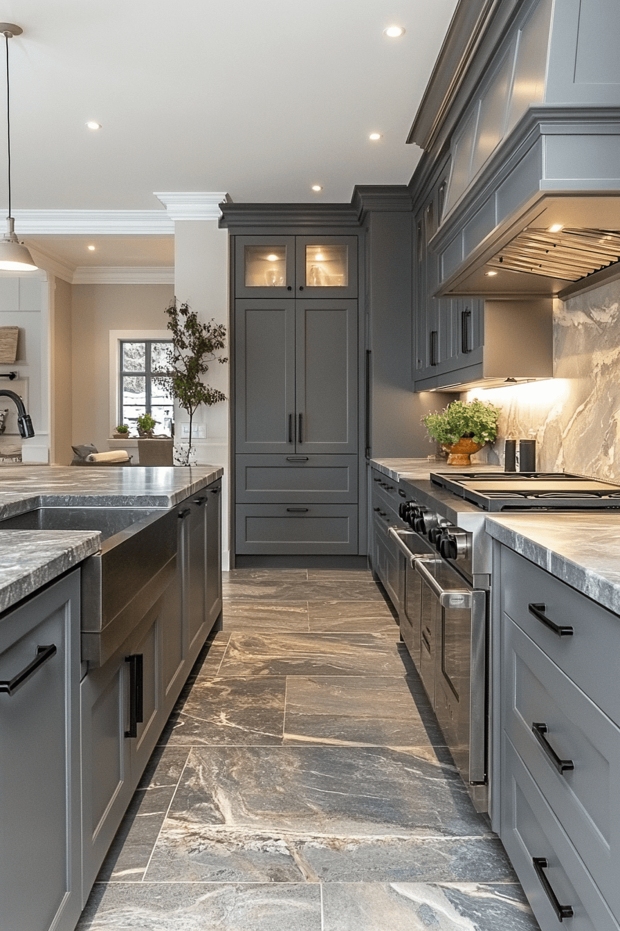 light gray kitchen cabinets