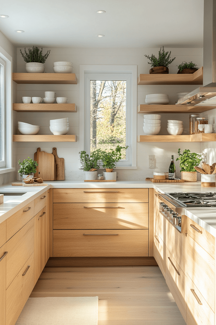 wooden kitchen cabinets