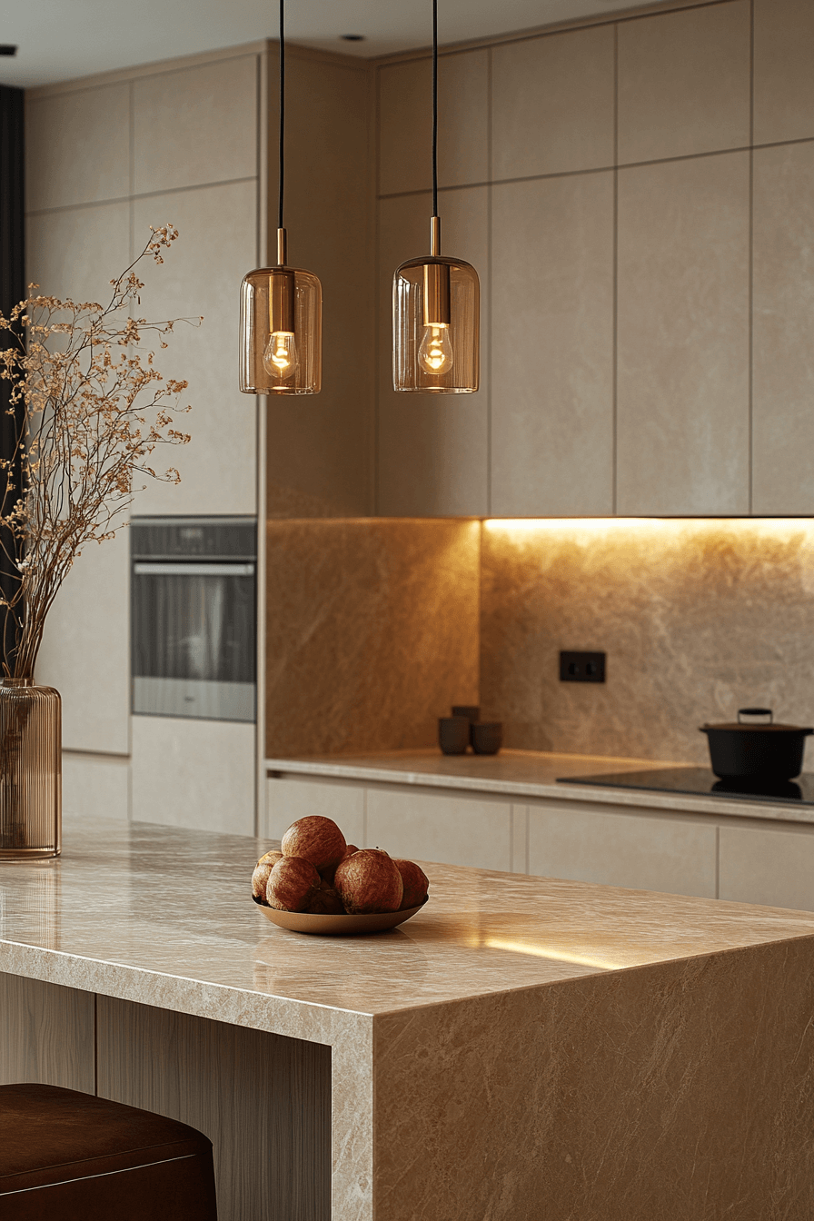 cream kitchen cabinets