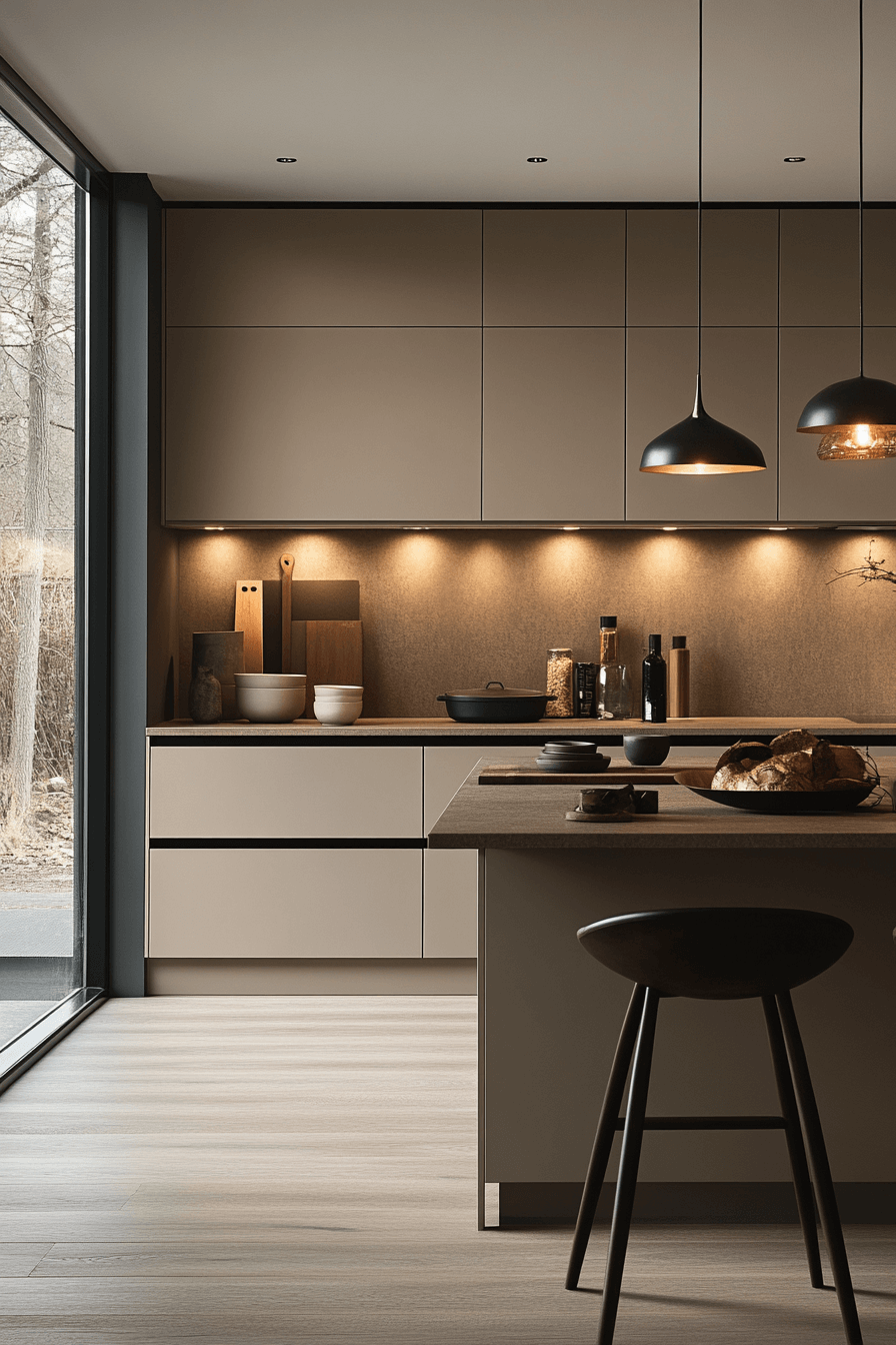 light gray kitchen cabinets