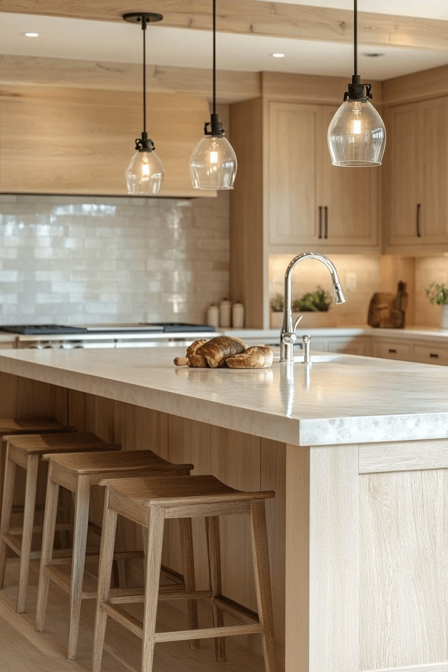 light wood kitchen cabinets