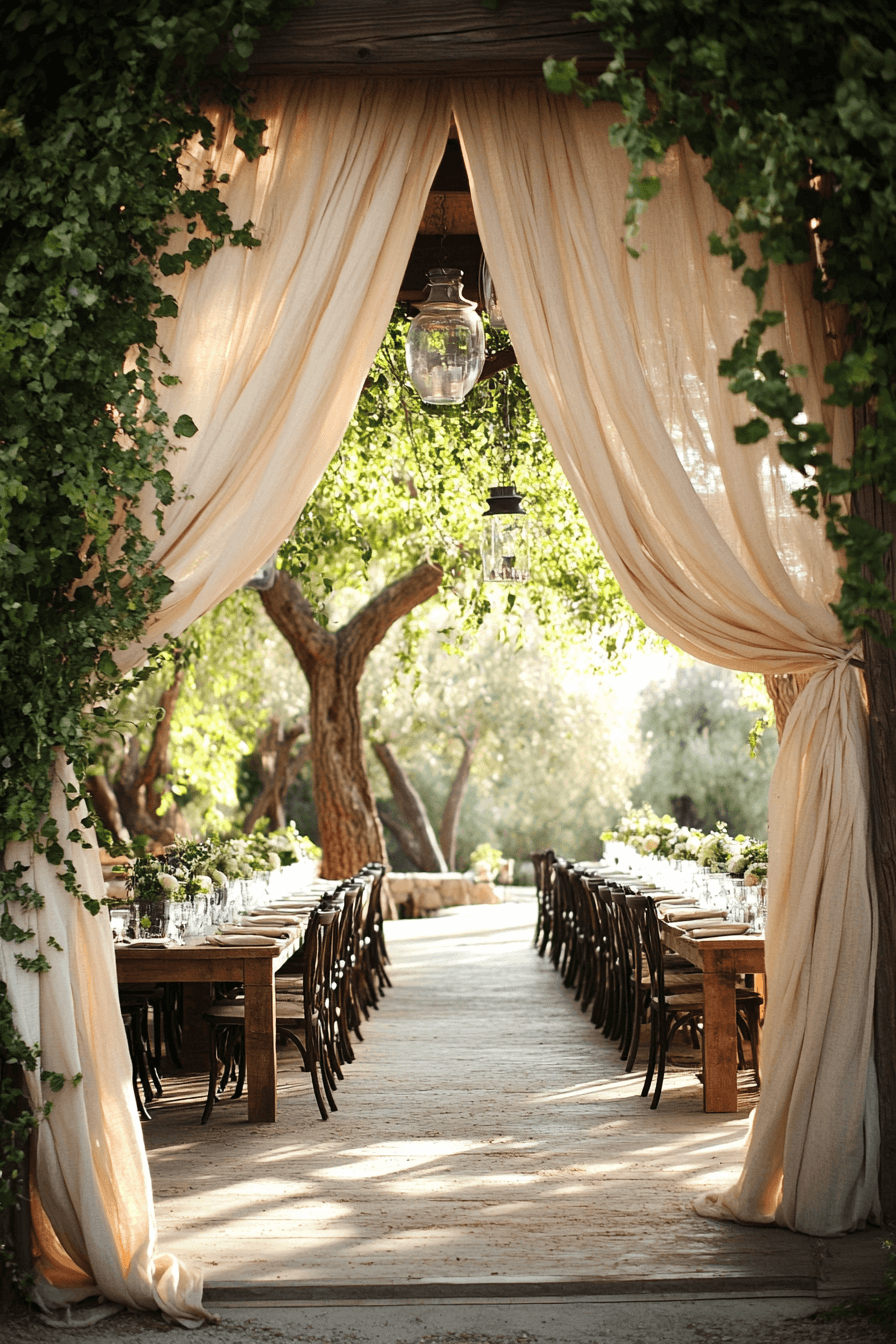 whimsical garden wedding
