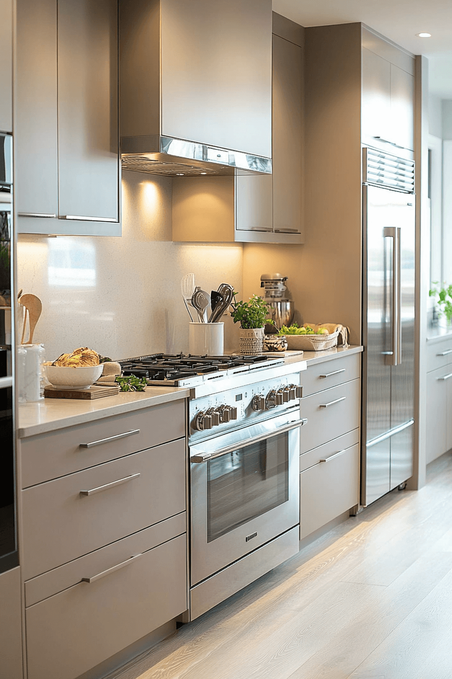 light taupe kitchen cabinets