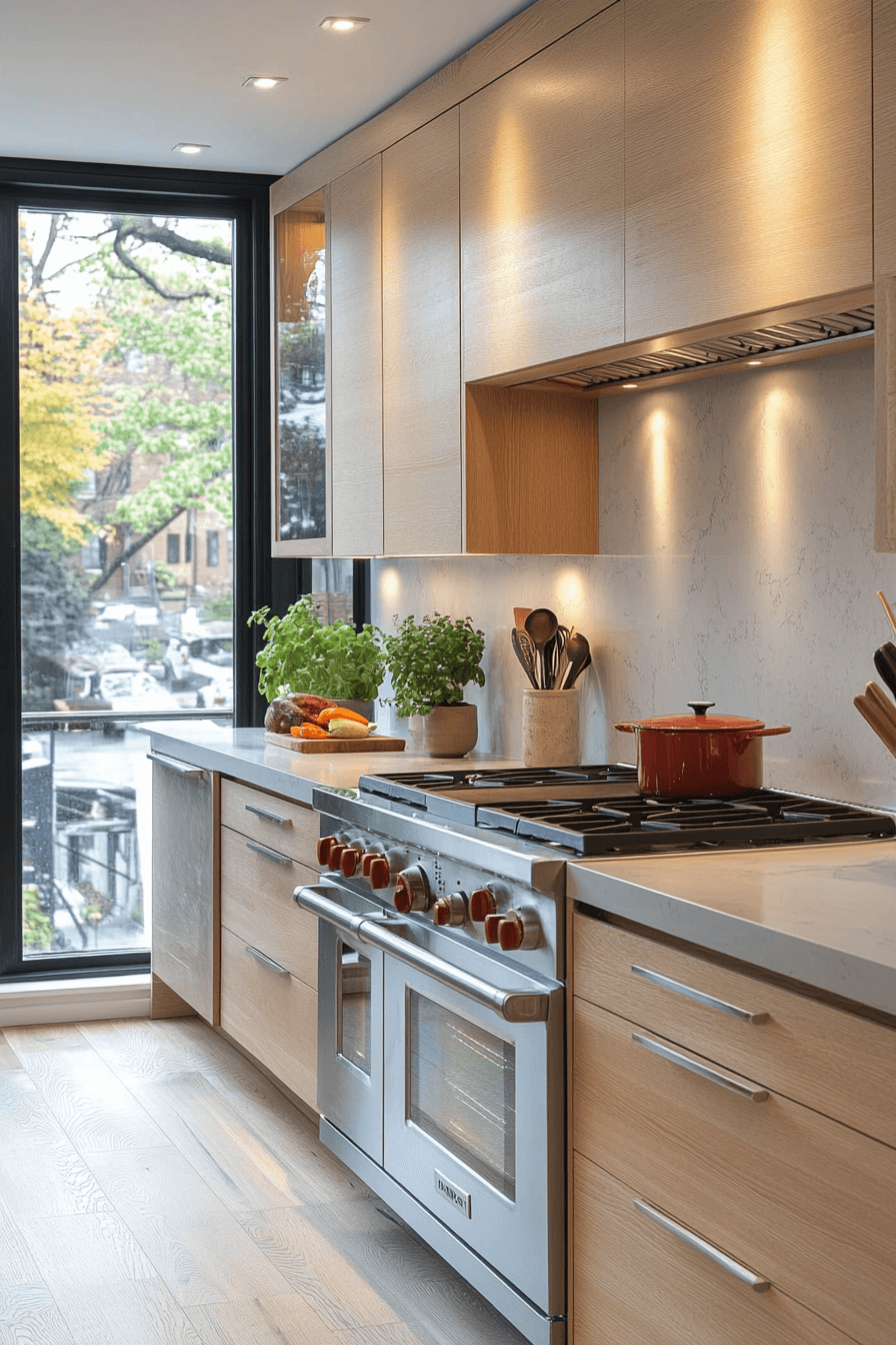 light wood kitchen cabinets