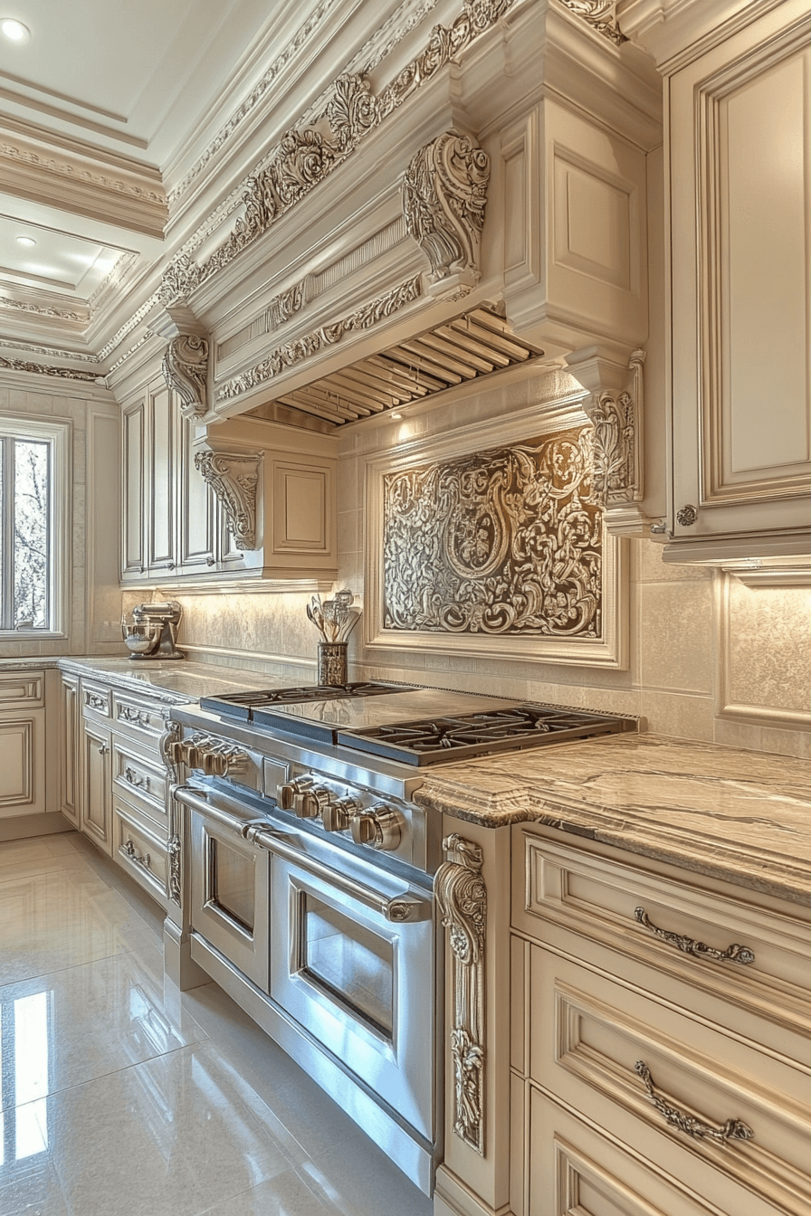 greige kitchen cabinets