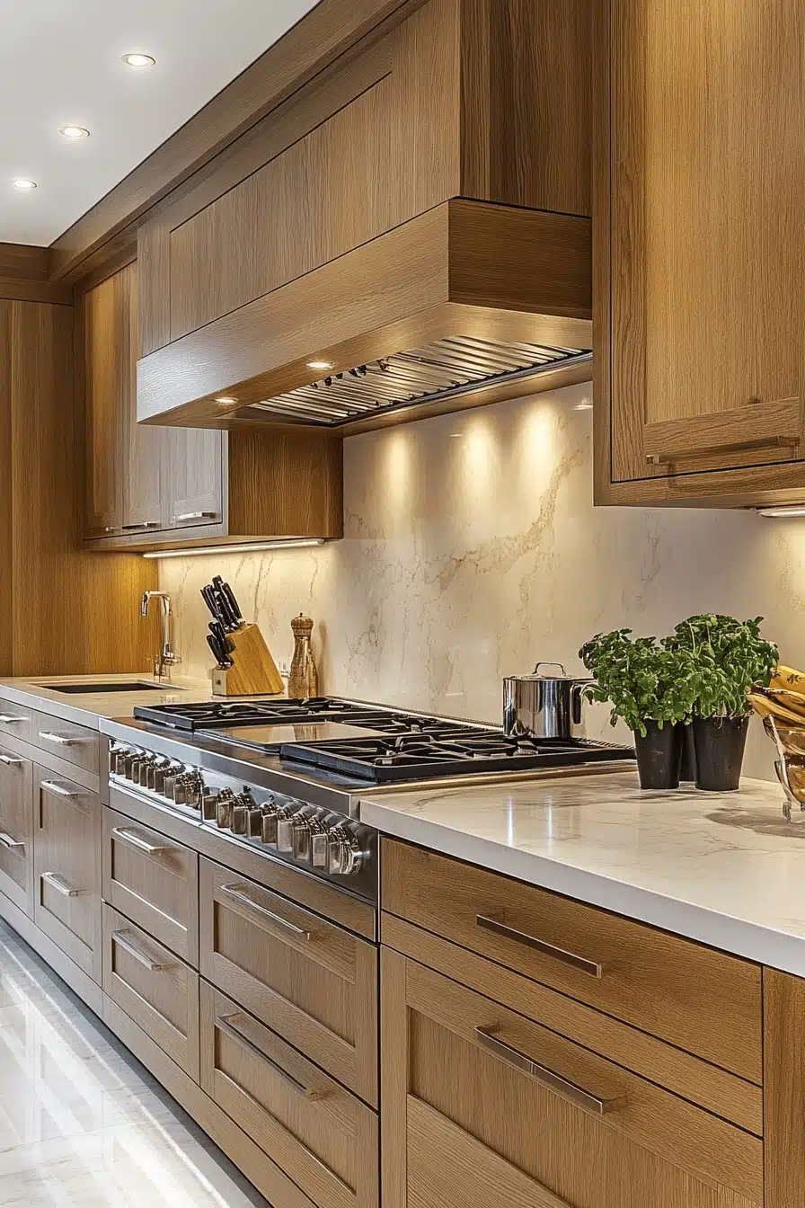 light wood kitchen cabinets