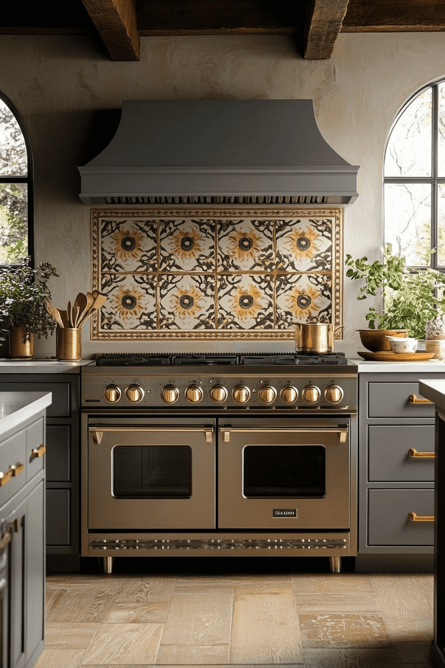 gray kitchen cabinets