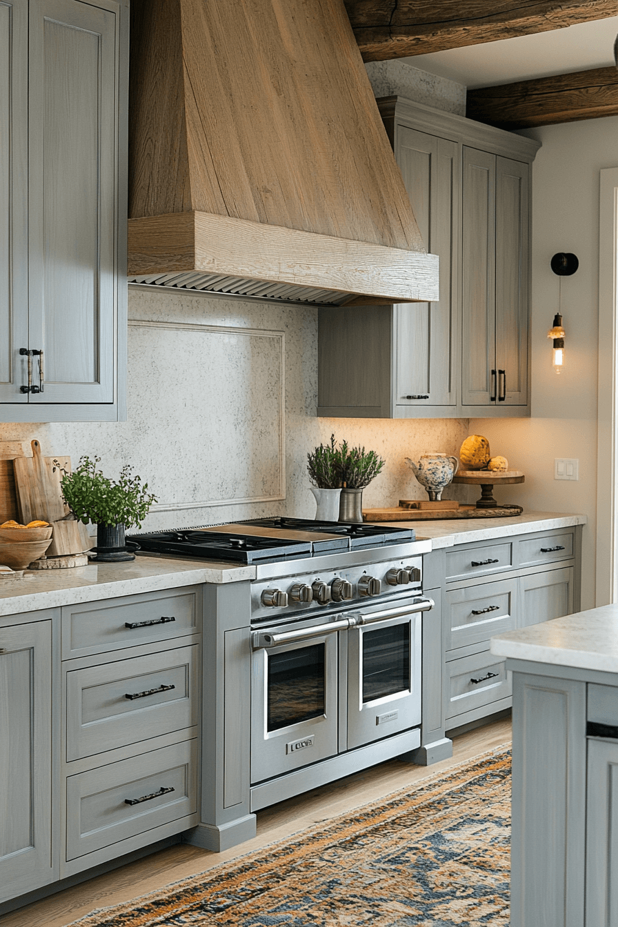 light gray kitchen cabinets