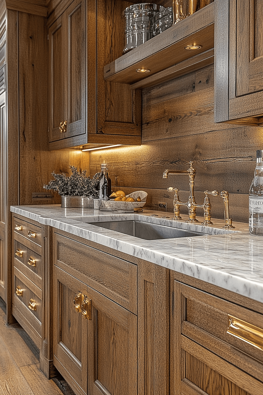 wooden kitchen cabinets