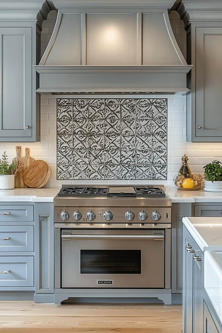 gray kitchen cabinets