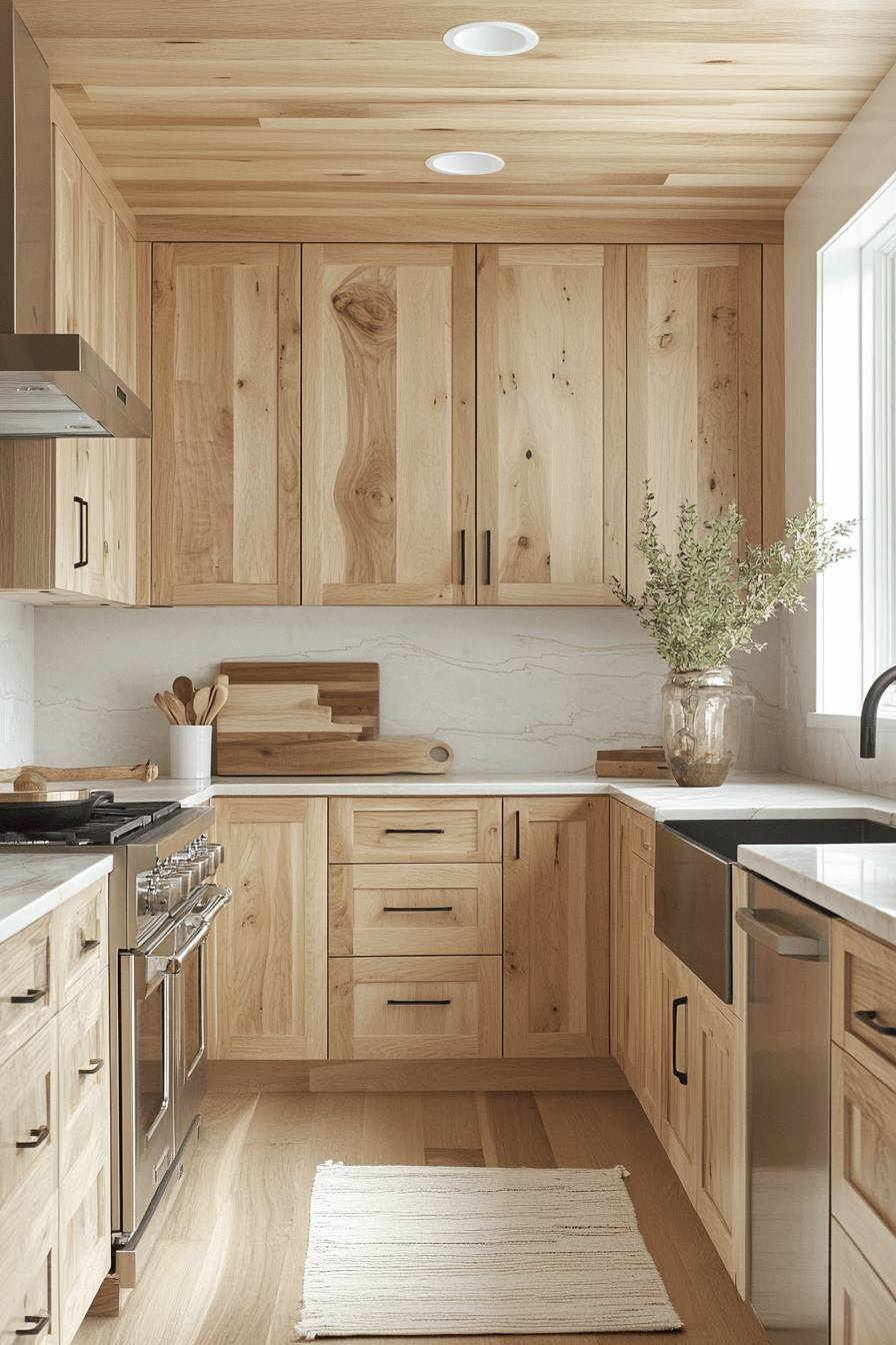 wooden kitchen cabinets