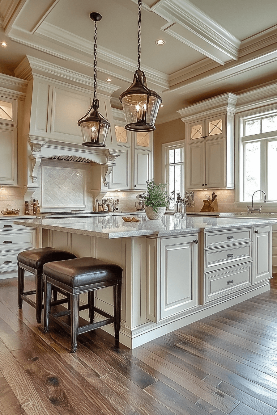 antique white kitchen cabinets