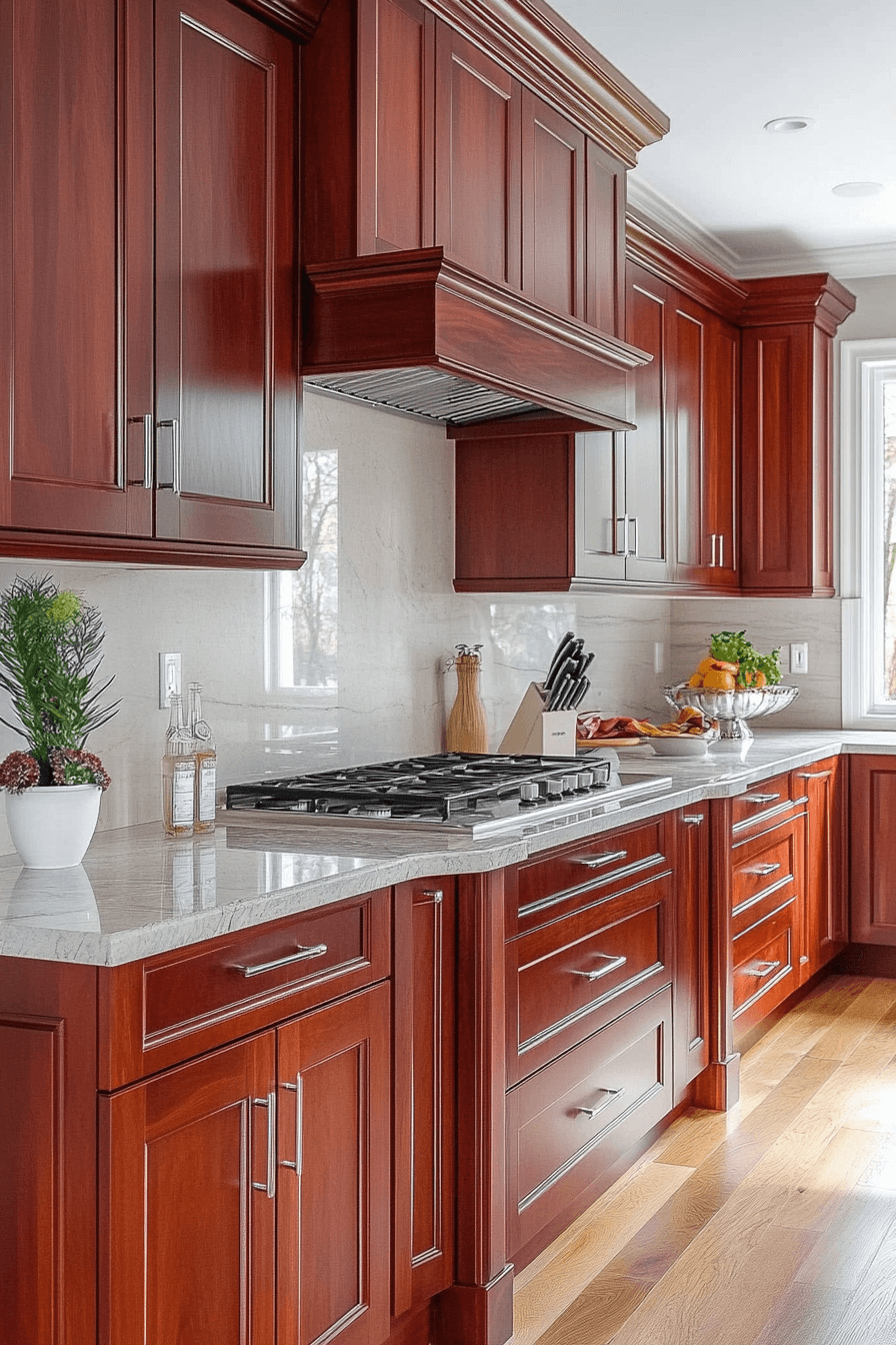 natural wood kitchen cabinets