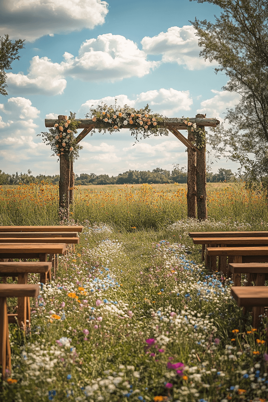 whimsical garden wedding