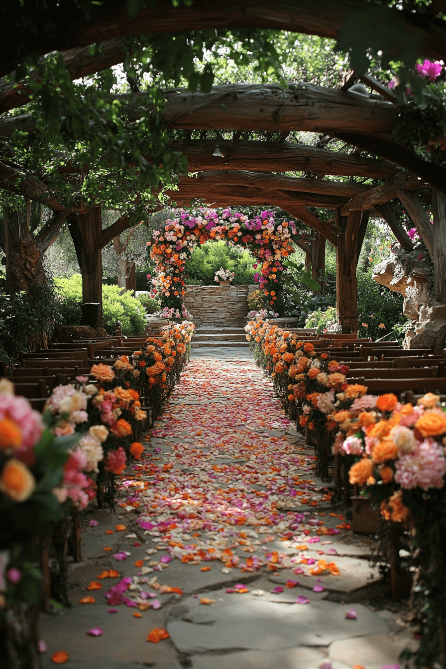 whimsical garden wedding
