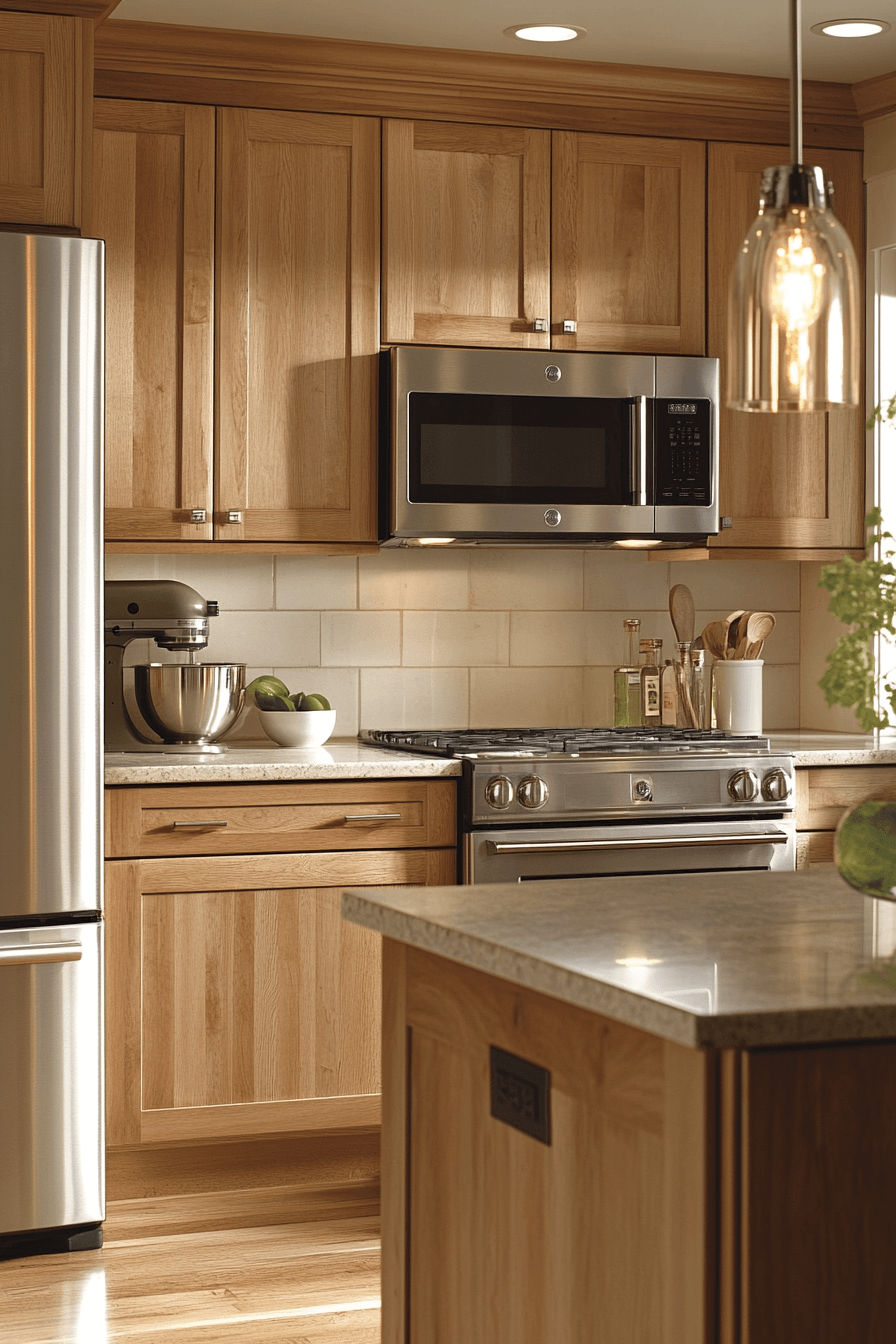 light wood kitchen cabinets