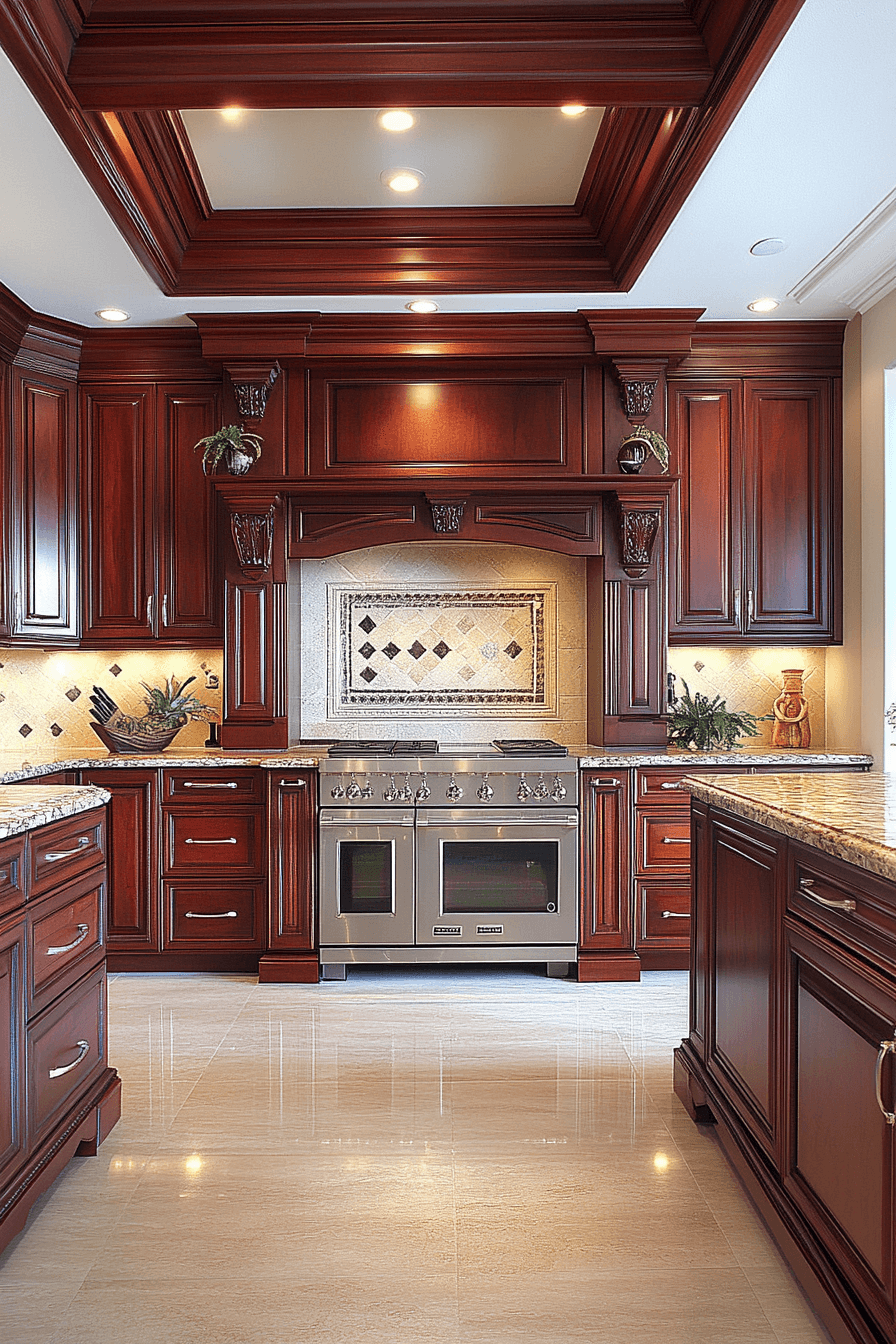 wooden kitchen cabinets