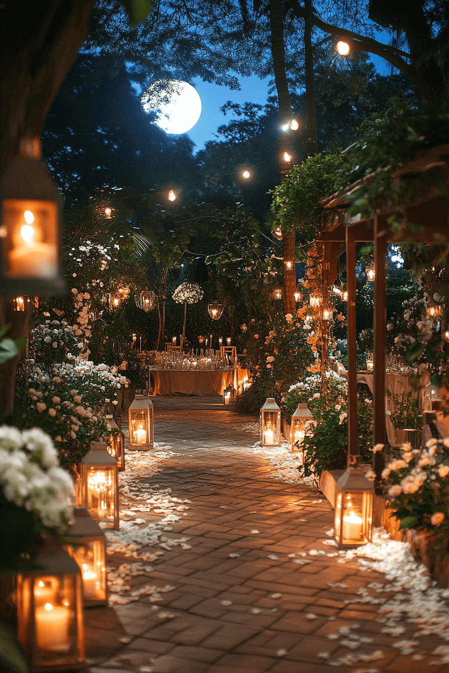 whimsical garden wedding
